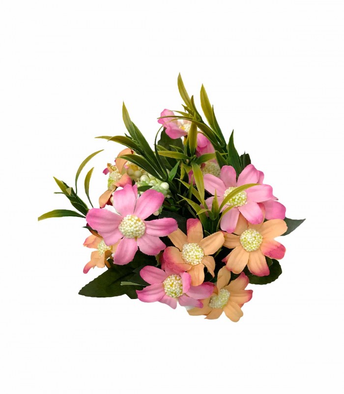 Adorno Vaso con Flor Margarita