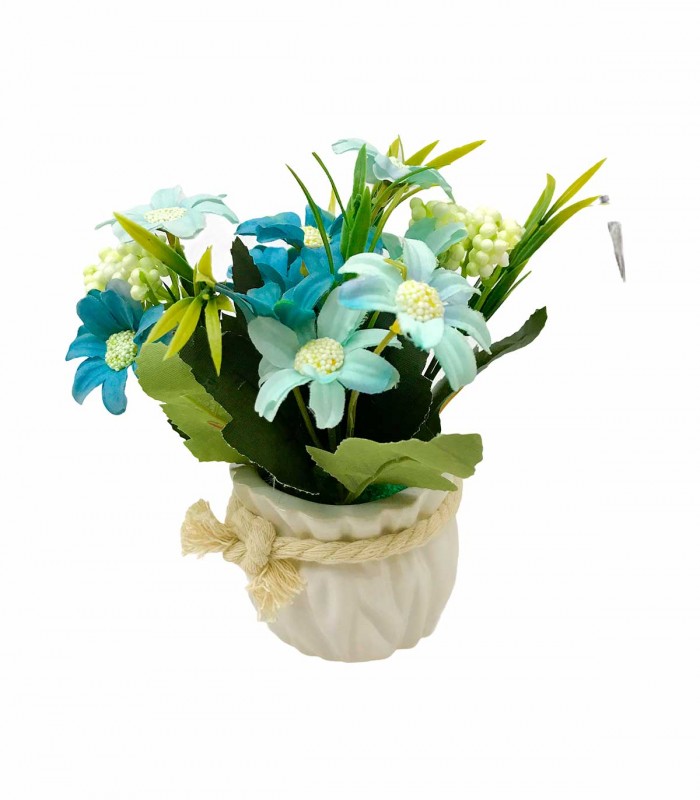 Adorno Vaso con Flor Margarita