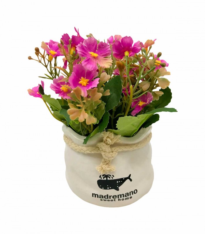 Adorno vaso con Flor Margarita