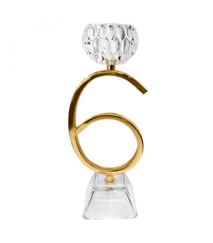 Porta Vela Numero 6 Dorado