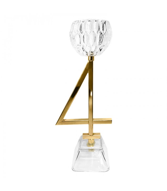 Porta Vela Numero 4 Dorado