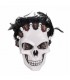 Mascara Esqueleto con Plumas