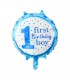 Globo 1er Año First Celeste