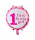 Globo 1er Año First Rosado