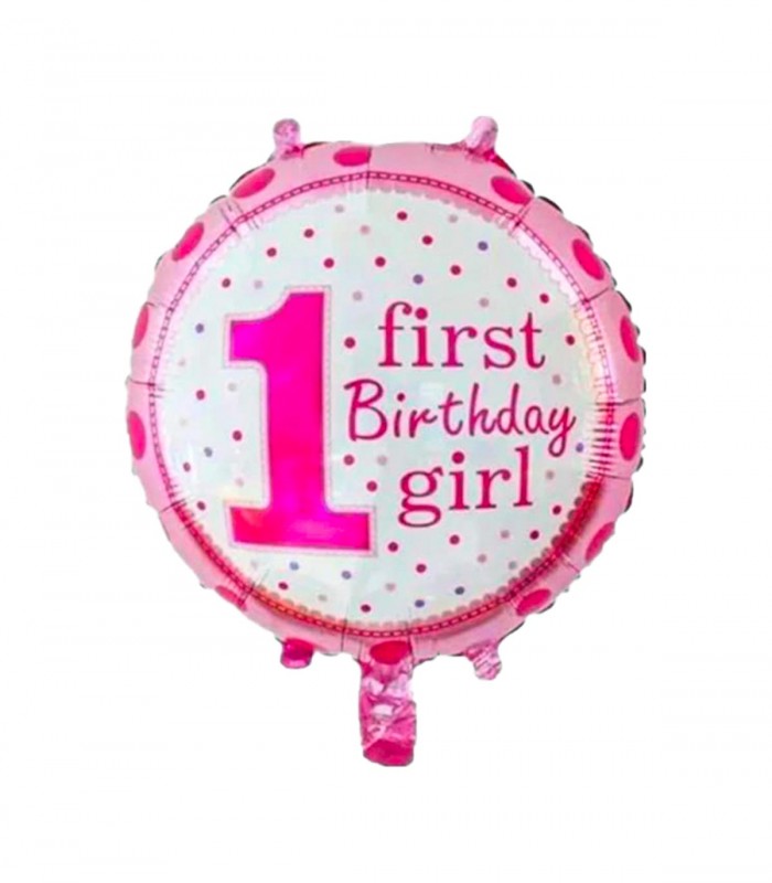 Globo 1er Año First Rosado