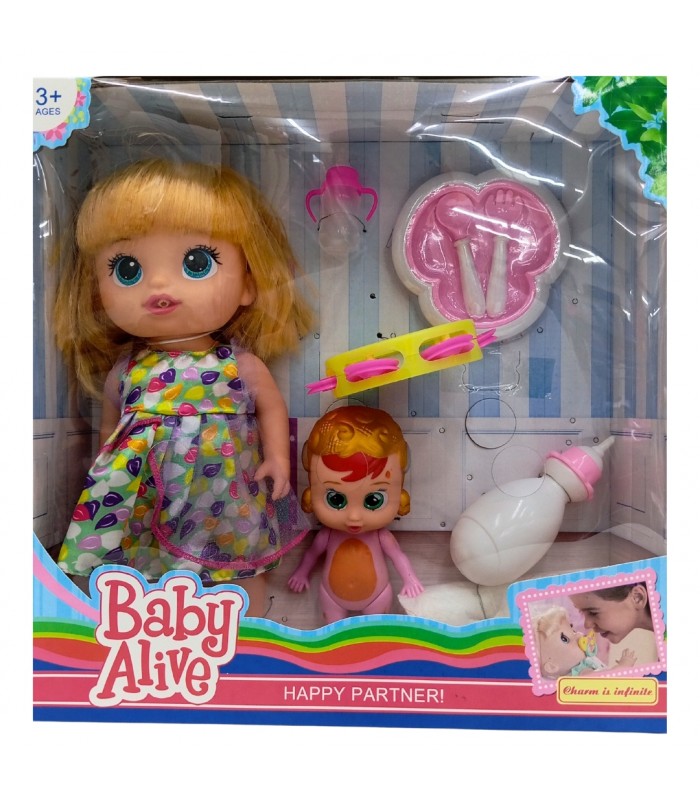 MUÑECA BABY ALIVE C/BEBE