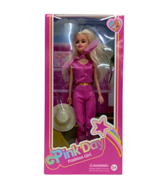 MUÑECA PINK DAY C/SOMBRERO