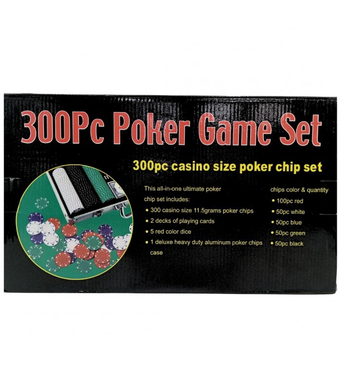 JUEGO POKER MALETA 300PS