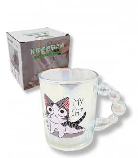 TAZA D/VIDRIO C/DISEÑO
