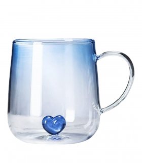 TAZA D/VIDRIO C/CORAZON