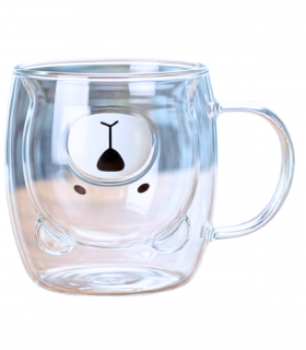 TAZA D/VIDRIO C/OSO