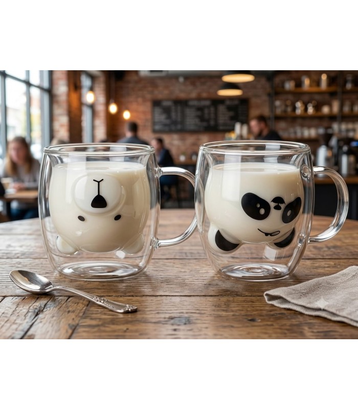 TAZA D/VIDRIO C/OSO
