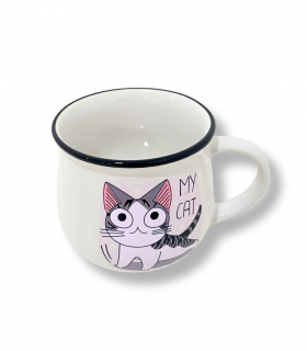 TAZA D/CERAMICA C/DISEÑO WORKING