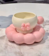 TAZA C/PLATO D/CERAMICA C/MOÑO