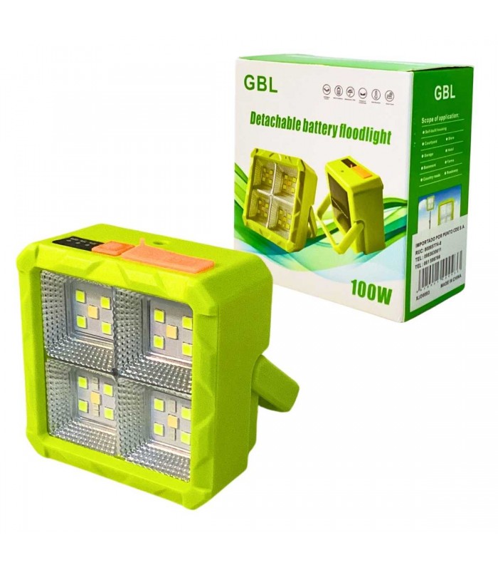 REFLECTOR PQ CON PANEL SOLAR 100W