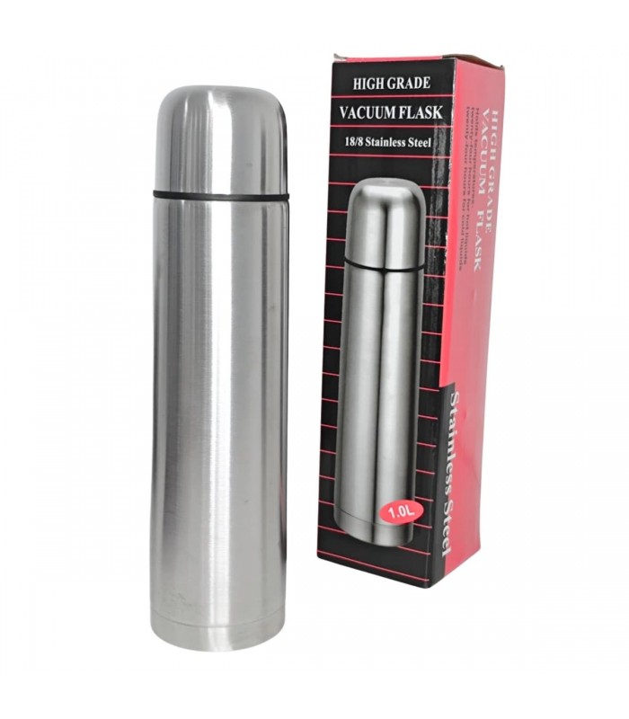 TERMO INOX C/FORRO CUERO 1000ML