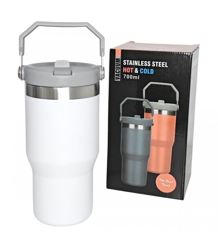 TERMO 700ML C/PICO - BLANCO