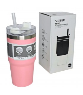 VASO TERMICO C/PAJITA 600ML