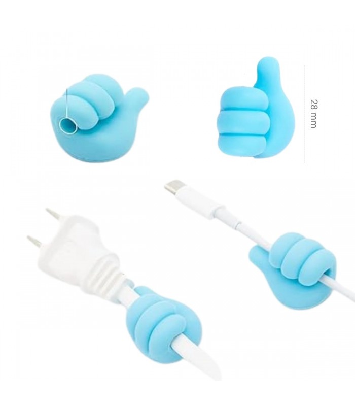GANCHO ADHESIVOS P/CABLE 4PS
