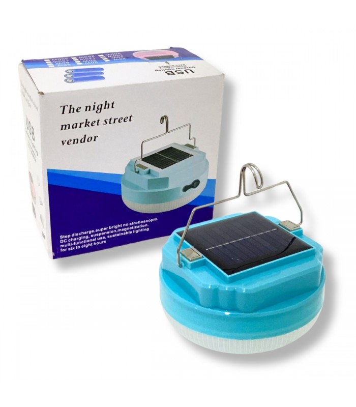 FOCO RECARGABLE C/PANEL SOLAR 100W