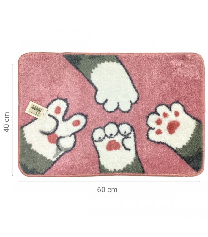 TAPETE PELUDO C/DISEÑO 40X60CM