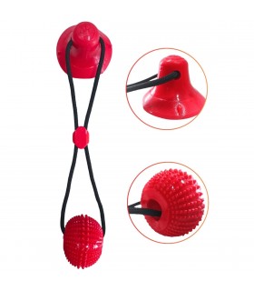 JUGUETE P/PERRO PELOTA C/VENTOSA