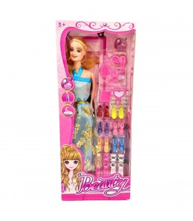 MUÑECA CON ACCESORIO ZAPATO BEAUTY