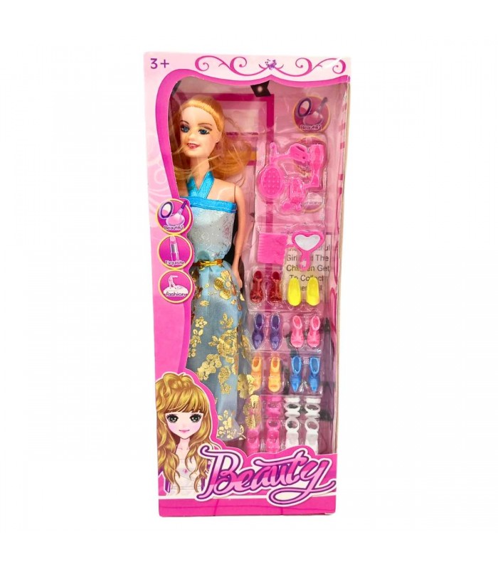 MUÑECA CON ACCESORIO ZAPATO BEAUTY