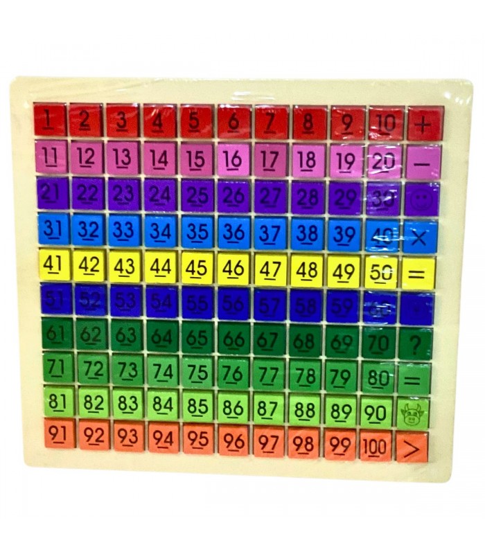JUEGO DIDACTICO DE MADERA NUMEROS 20X20CM