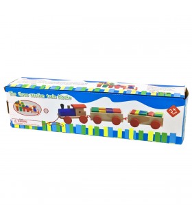 JUEGO DIDACTICO TREN DE MADERA 30X10CM