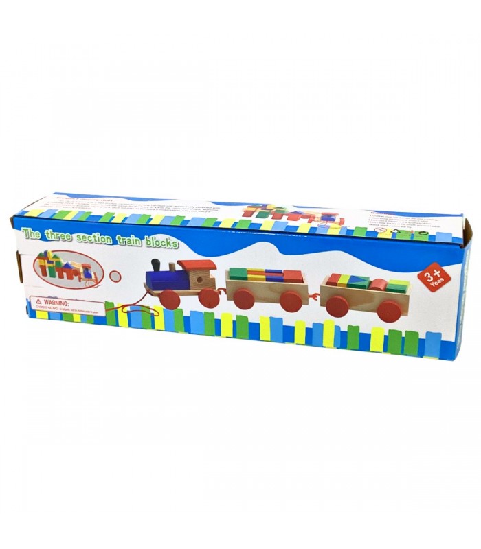 JUEGO DIDACTICO TREN DE MADERA 30X10CM