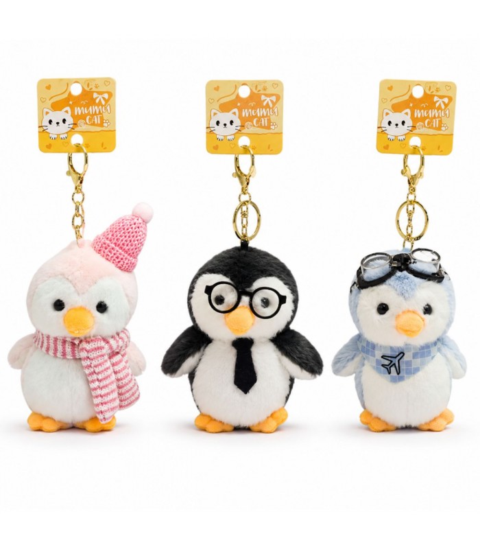 LLAVERO PELUCHE 1PS PINGUINO