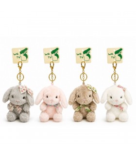 LLAVERO PELUCHE 1PS CONEJO CON MOÑO