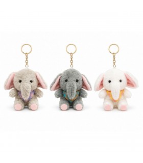 LLAVERO PELUCHE 1PS ELEFANTE
