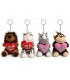 LLAVERO PELUCHE 1PS ANIMAL CON CORAZON