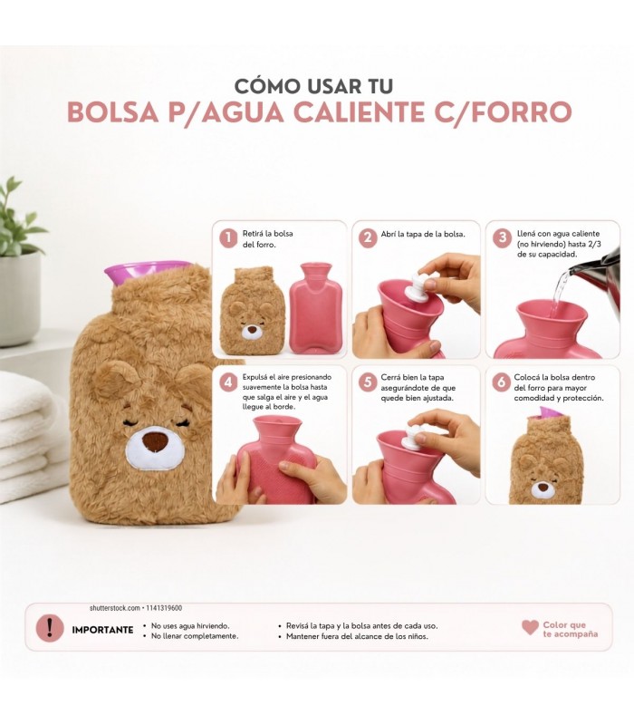 BOLSA P/AGUA CALIENTE C/FORRO