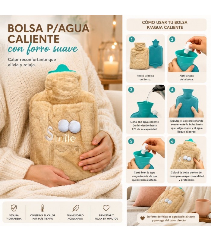BOLSA P/AGUA CALIENTE C/FORRO