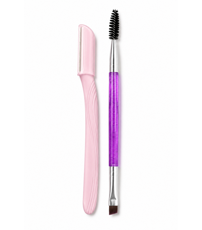 NAVAJA C/PINCEL P/MAQUILLAJE 2PS
